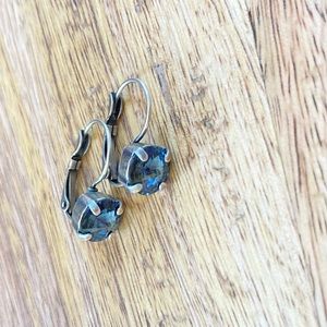 Aurora Crystal Sapphire Crystal  earrings NEW